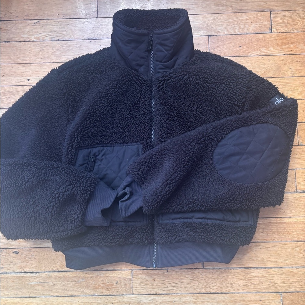 ALO Yoga Black Sherpa Jacket